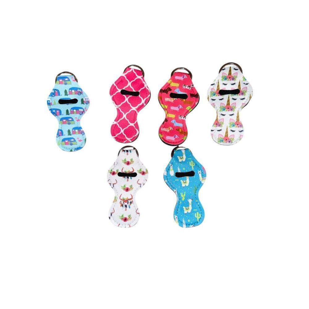 S17. Bulk Neoprene Lipstick/Chapstick Holders/Key Ring